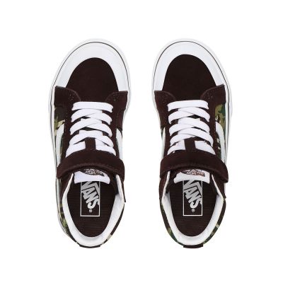 Vans Animal Camo Sk8-Hi Reissue 138 V - Çocuk Bilekli Ayakkabı (Kahverengi)